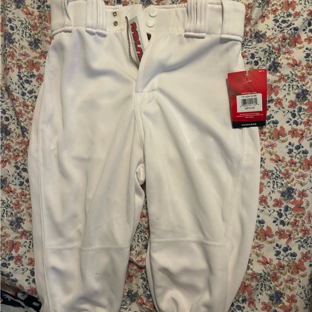 Rawlings White boys  Baseball Pants